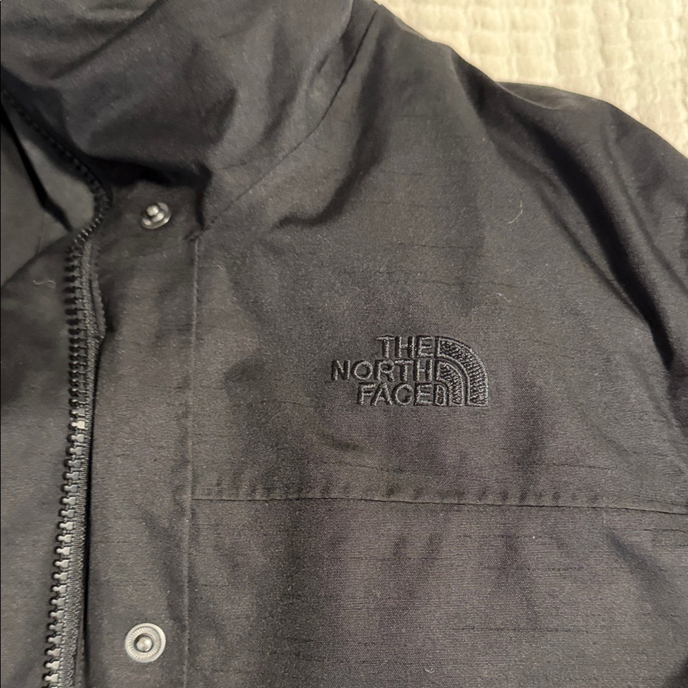 Black North Face Down Parka with Fur Hood - Picture 2 of 5